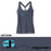 Ladies Pappy Camper Tank -- NAVY/ROYAL COSMIC